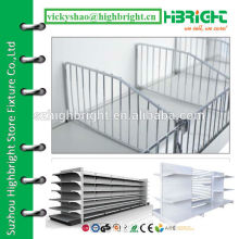 wire mesh shelf divider for supermarket gondola racks